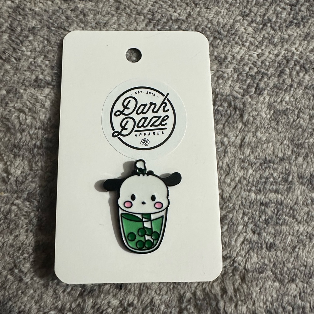 Hello Kitty Pochacco In Bubble Tea Enamel Pin Kawaii